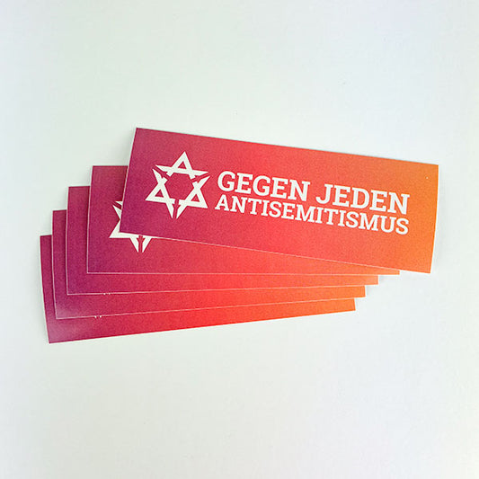 GEGEN JEDEN ANTISEMITISMUS (Sticker, 25 St.)