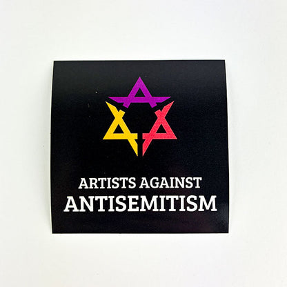 ARTISTS AGAINST ANTISEMITISM (Sticker, 25 St.)