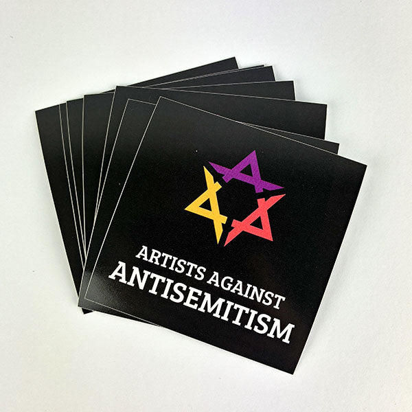 ARTISTS AGAINST ANTISEMITISM (Sticker, 25 St.)