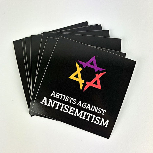 ARTISTS AGAINST ANTISEMITISM (Sticker, 25 St.)