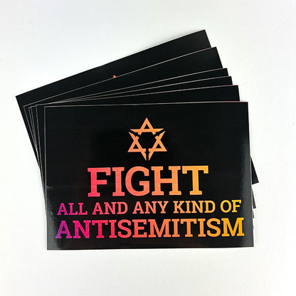 FIGHT ALL AND ANY KIND OF ANTISEMITISM (Sticker, 25 St.)